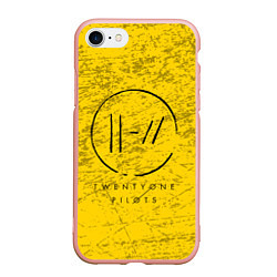 Чехол iPhone 7/8 матовый 21 Pilots: Yellow Grunge