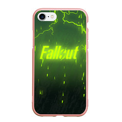 Чехол iPhone 7/8 матовый Fallout: Radiation Storm, цвет: 3D-светло-розовый