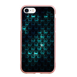 Чехол iPhone 7/8 матовый TES: Blue Pattern