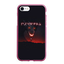 Чехол iPhone 7/8 матовый TES: Hell Dragon, цвет: 3D-малиновый
