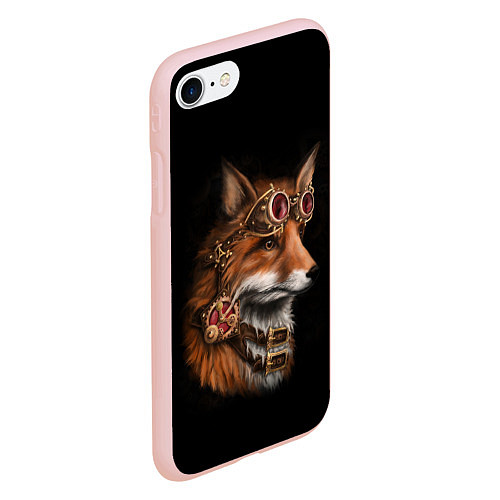 Чехол iPhone 7/8 матовый Королевский лис / 3D-Светло-розовый – фото 2