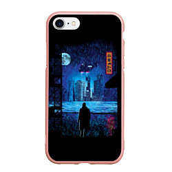 Чехол iPhone 7/8 матовый Blade Runner: Dark Night, цвет: 3D-светло-розовый