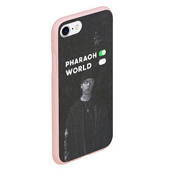 Чехол iPhone 7/8 матовый Pharaon On, World Off, цвет: 3D-светло-розовый — фото 2