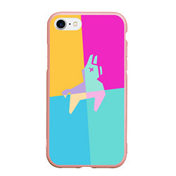 Чехол iPhone 7/8 матовый Fortnite Llama, цвет: 3D-светло-розовый