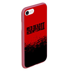 Чехол iPhone 7/8 матовый Red Dead Redemption II, цвет: 3D-малиновый — фото 2