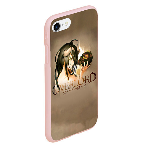 Чехол iPhone 7/8 матовый Overlord Albedo / 3D-Светло-розовый – фото 2