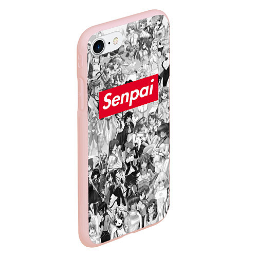 Чехол iPhone 7/8 матовый SENPAI Stories / 3D-Светло-розовый – фото 2