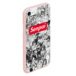 Чехол iPhone 7/8 матовый SENPAI Stories, цвет: 3D-светло-розовый — фото 2
