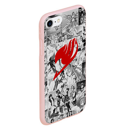 Чехол iPhone 7/8 матовый Fairy Tail: Stories / 3D-Светло-розовый – фото 2