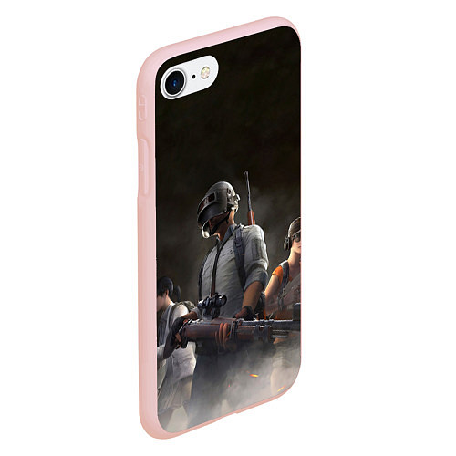 Чехол iPhone 7/8 матовый PUBG Soldier / 3D-Светло-розовый – фото 2