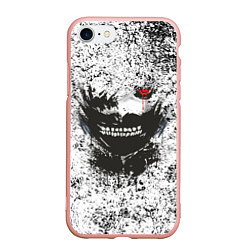 Чехол iPhone 7/8 матовый Kaneki Ken: Tokyo Ghoul, цвет: 3D-светло-розовый