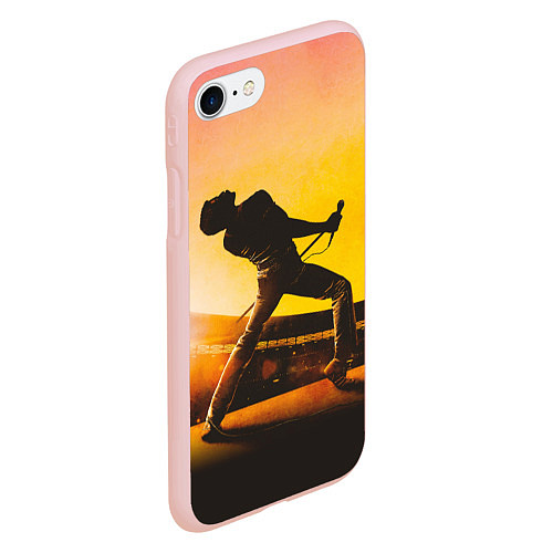 Чехол iPhone 7/8 матовый Bohemian Rhapsody / 3D-Светло-розовый – фото 2