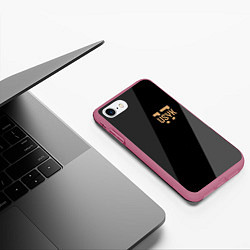 Чехол iPhone 7/8 матовый USYK 17, цвет: 3D-малиновый — фото 2
