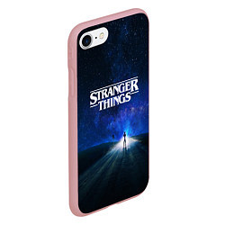 Чехол iPhone 7/8 матовый Stranger Things: Road Light, цвет: 3D-баблгам — фото 2