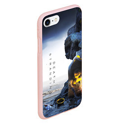 Чехол iPhone 7/8 матовый Death Stranding: Exclusive, цвет: 3D-светло-розовый — фото 2