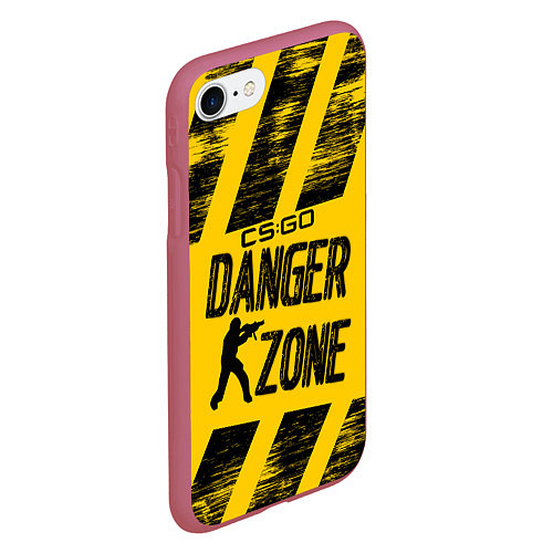 Чехол iPhone 7/8 матовый Counter-Strike: Danger Zone / 3D-Малиновый – фото 2