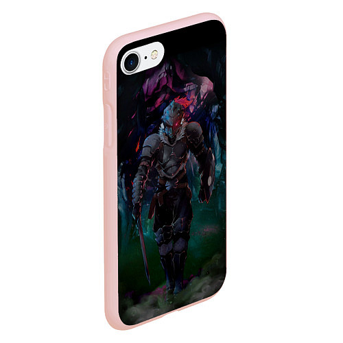 Чехол iPhone 7/8 матовый Убийца гоблинов - Рыцарь / 3D-Светло-розовый – фото 2