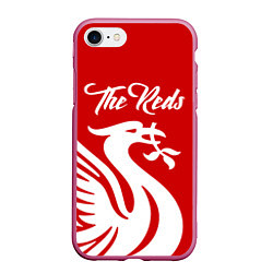 Чехол iPhone 7/8 матовый The Reds, цвет: 3D-малиновый