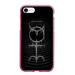 Чехол iPhone 7/8 матовый Ghostemane, цвет: 3D-малиновый