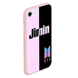 Чехол iPhone 7/8 матовый BTS Jimin, цвет: 3D-светло-розовый — фото 2