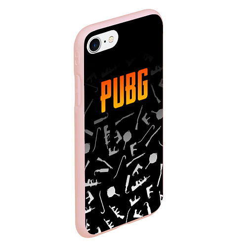 Чехол iPhone 7/8 матовый PUBG Master / 3D-Светло-розовый – фото 2