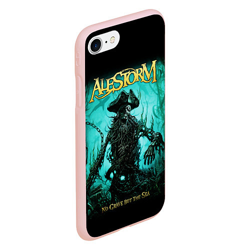 Чехол iPhone 7/8 матовый Alestorm: Death Pirate / 3D-Светло-розовый – фото 2