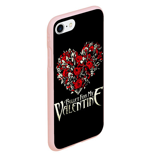 Чехол iPhone 7/8 матовый Bullet For My Valentine: Temper Temper / 3D-Светло-розовый – фото 2