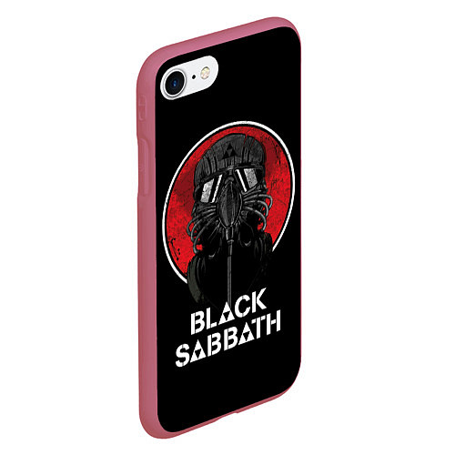 Чехол iPhone 7/8 матовый Black Sabbath: The Dio Years / 3D-Малиновый – фото 2