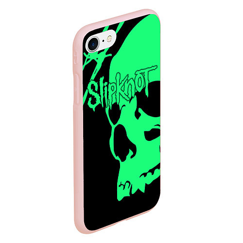 Чехол iPhone 7/8 матовый Slipknot: Acid Skull / 3D-Светло-розовый – фото 2