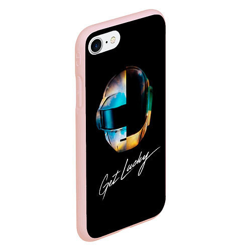 Чехол iPhone 7/8 матовый Daft Punk: Get Lucky / 3D-Светло-розовый – фото 2