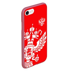 Чехол iPhone 7/8 матовый Красная Россия, цвет: 3D-малиновый — фото 2