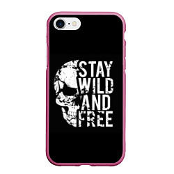 Чехол iPhone 7/8 матовый Stay wild and free