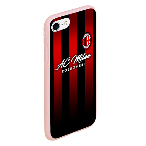 Чехол iPhone 7/8 матовый AC Milan / 3D-Светло-розовый – фото 2