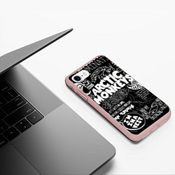 Чехол iPhone 7/8 матовый Arctic Monkeys: I'm in a Vest, цвет: 3D-светло-розовый — фото 2