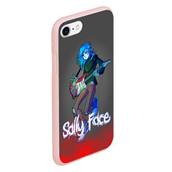 Чехол iPhone 7/8 матовый Sally Face: Rock Star, цвет: 3D-светло-розовый — фото 2