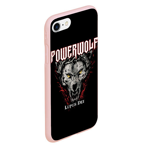 Чехол iPhone 7/8 матовый Powerwolf: Lupus Dei / 3D-Светло-розовый – фото 2