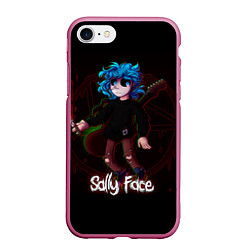 Чехол iPhone 7/8 матовый Sally Face: Fly, цвет: 3D-малиновый