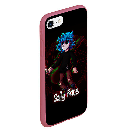 Чехол iPhone 7/8 матовый Sally Face: Fly / 3D-Малиновый – фото 2