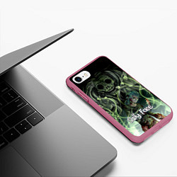 Чехол iPhone 7/8 матовый Sally Face: Death Magic, цвет: 3D-малиновый — фото 2