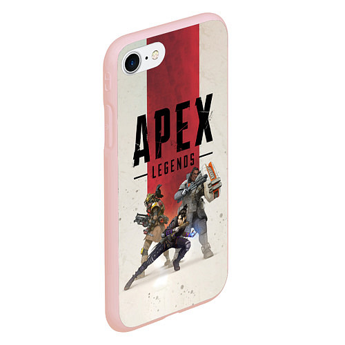 Чехол iPhone 7/8 матовый Apex Legends / 3D-Светло-розовый – фото 2