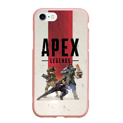 Чехол iPhone 7/8 матовый Apex Legends, цвет: 3D-светло-розовый