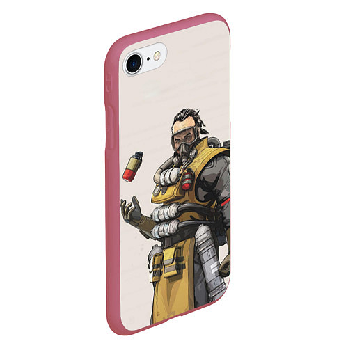 Чехол iPhone 7/8 матовый Apex Legends / 3D-Малиновый – фото 2