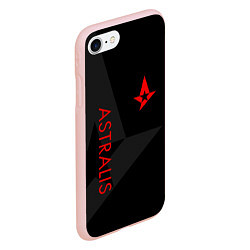 Чехол iPhone 7/8 матовый Astralis: Dark Style, цвет: 3D-светло-розовый — фото 2