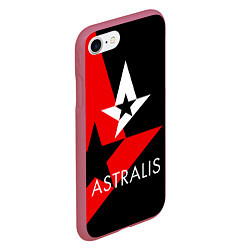 Чехол iPhone 7/8 матовый Astralis: E-Sports, цвет: 3D-малиновый — фото 2