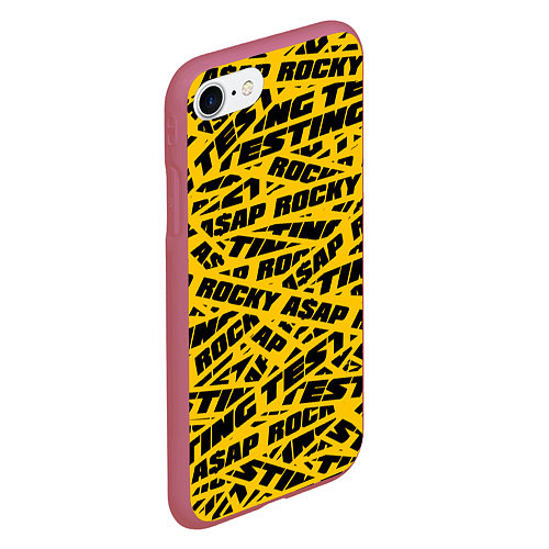 Чехол iPhone 7/8 матовый ASAP Rocky: Light Style / 3D-Малиновый – фото 2