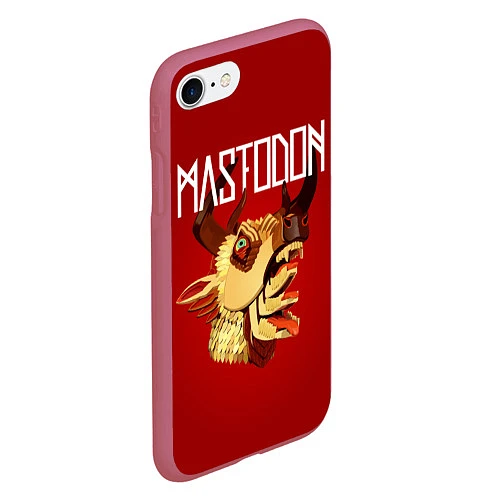 Чехол iPhone 7/8 матовый Mastodon: Leviathan / 3D-Малиновый – фото 2