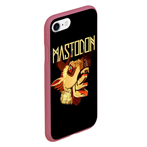 Чехол iPhone 7/8 матовый Mastodon: Leviathan / 3D-Малиновый – фото 2