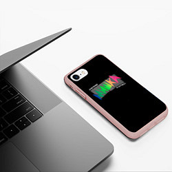 Чехол iPhone 7/8 матовый Mishka NYC x Tessa Violet, цвет: 3D-светло-розовый — фото 2