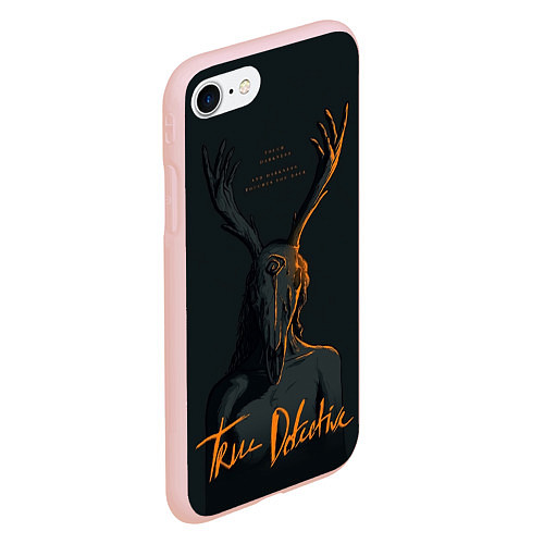 Чехол iPhone 7/8 матовый True Detective / 3D-Светло-розовый – фото 2