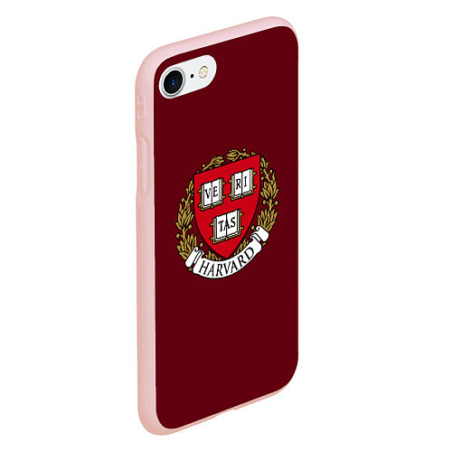 Чехол iPhone 7/8 матовый Harvard University / 3D-Светло-розовый – фото 2